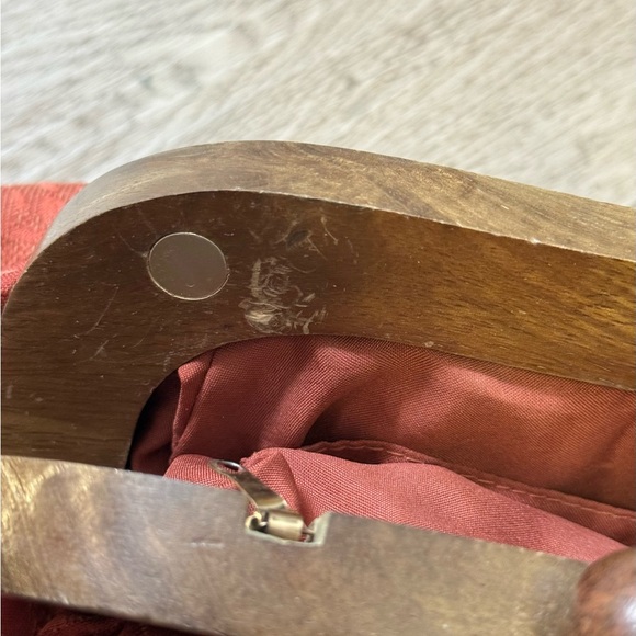 Zara Rust Beaded Accent Clutch(Missing Handle) - Picture 6 of 6